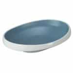 MELAMINE DEEP OVAL TAIJI BLUE 25X19X6CM ILSA