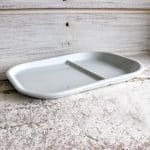 PORCELAIN PLATTER WITH DIVIDE 37X27CM  PORTUGAL