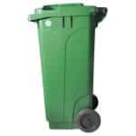 GARBAGE PEDAL BIN 120L PLASTIC GREEN UNIQUE