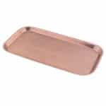 SERVING TRAY PLATTER RECTANGULAR 26X13CM INOX COPPER GTSA