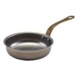 SERVING PAN ROUND ONE HANDLE 15.5X4CM INOX VINTAGE