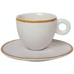 IVORY ESPRESSO CUP 7CL SET WITH SAUCER 12CM GTSA - BY ORDER