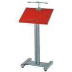 MENU BOARD WITH LIGHT 56X40X126CM SILVER RNT