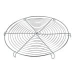 PASTRY ROUND GRILL 20CM S/STEEL GRATE WITH FEET