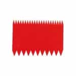 DOUGH SCRAPERS DECORATING COMBS PP PLASTIC 11X8CM PADERNO 1PC