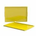 STORAGE SENEGAL PLASTIC PP COVER LID GRATE 60X40CM YELLOW UNIQUE