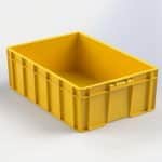 STORAGE SPAIN48 PLASTIC PP BOX CLOSED GRATE 63X43X20CM YELLOW UNIQUE