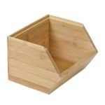 BAMBOO BOX STACKABLE 15.5X17.8X12.5CM ESPIEL - BY ORDER
