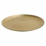 VINTAGE SNOW GOLD ROUND PLATE 19CM ST/STEEL 18/10 - BY ORDER