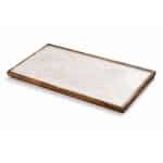 PRESTIGE WOOD MANGO ENAMEL COATING RECTANGULAR GN 1/1 53X32.5CM WHITE GOLD SPOTS GTSA