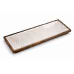 PRESTIGE WOOD MANGO ENAMEL COATING RECTANGULAR GN 2/4 53X16.25CM WHITE GOLD SPOTS GTSA