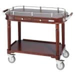 VERSAILLES SERVING TROLLEY 122X58.5X89.5CM ROSEWOOD SAMBONET ITALY - BY ORDER
