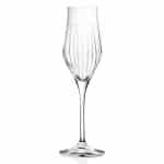 CRYSTAL LUXION TIMELESS FLUTE GLASS 23CL RCR ITALY