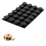 SILICONE MOULDS 60X40CM 24 CYLINDERS 7X3.5CM 13.3CL FRANCE - BY ORDER