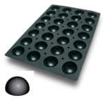 SILICONE MOULDS 60X40CM 28 HALF SPHERES 7X3.5CM 9CL FRANCE - BY ORDER