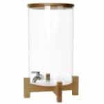 BUFFET BEVERAGE DISPENSER GLASS BOROSILICATE AND WOOD 24.5X38CM 8L ESPIEL