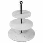 STAND MARBLE 3 TIER WHITE 30X36CM ESPIEL - BY ORDER