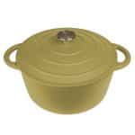 VOLCANO CAST IRON ENAMELED SAUCE POT 28X20CM 6.2L GREEN KHAKI ESPIEL