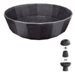 BUFFET MELAMINE SPOTS BOWL BLACK 29X9.8CM 3.8L ZICCO APS