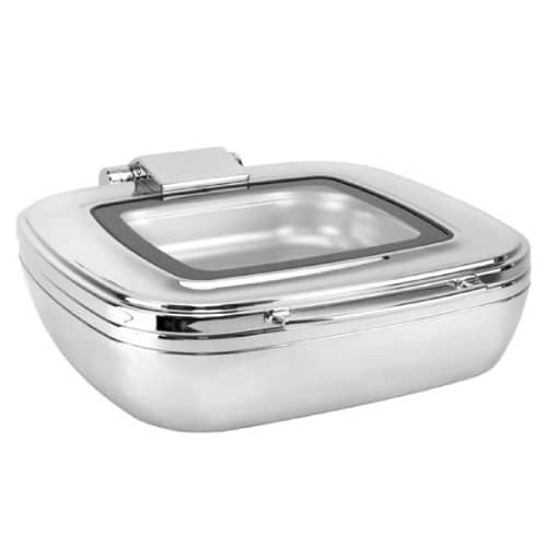 BUF-UNI-57011032.jpg CHAFING DISH INDUCTION WINDOW SQUARE 2/3 35.3X32CM INOX 04005081 UNIQUE - BY ORDER - Image 1