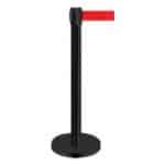 RAILING STAND BLACK WITH RED BELT 2M UNIQUE - BY ORDER