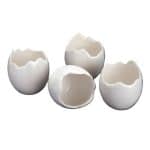 100 CHEF BROKEN EGG PORCELAIN 1PC 4.5X5CM 5CL SPAIN
