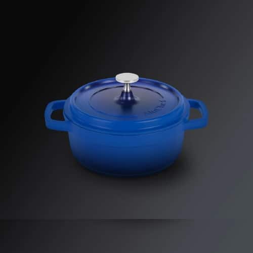 BUF-ALU-AP-2000-04.jpg ALUCHEF HIGH ROUND CASSEROLE POT WITH LID 20X8.3CM 2.4L BLUE - Image 1