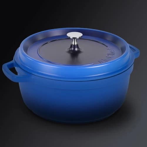 BUF-ALU-AP-2800-04.jpg ALUCHEF HIGH ROUND CASSEROLE POT WITH LID 28X12CM 6.8L BLUE - Image 1