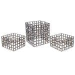 BUFFET RISERS METAL LINK SET 3 COPPER BLACK FOH - BY ORDER