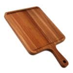 WOOD ACACIA PLATTER WITH HANDLE 41.5X25X2CM GTSA