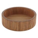 BY ORDER - KORB WOOD BASKET ROUND OAK 16X4.5CM PLAYGROUND
