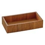 BY ORDER - KORB WOOD BASKET RECTANGULAR OAK 21X11X4.5CM PLAYGROUND