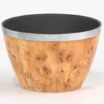 MELAMINE WOOD BARREL 25X16CM 4.5L ZICCO APS