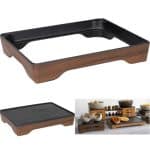 BUFFET MELAMINE BASE STAND STACKABLE RECTANGULAR WOOD 1/1 54.5X34.5X5.5CM ZICCO APS
