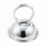 BUFFET MENU CARD SIGN HOLDER WIRE CLIP WITH BASE CHROME PLATTED TABLETOP