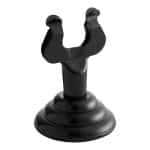 BUFFET MENU CARD SIGN HOLDER LYRE WITH BASE 4CM BLACK POWDER COATING TABLETOP