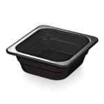 MELAMINE GASTRONOM BLACK 1/6-6CM NOV