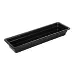 MELAMINE GASTRONOM BLACK 2/4-02CM NOV