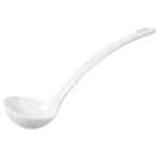 MELAMINE SERVING LADLE 27CM WHITE TABLETOP - BY ORDER