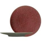 SOUL STONEWARE RED GREY PLATE 20CM ESPIEL