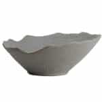 ROCKY STONEWARE GREY SLOPING BOWL 18X8.5CM ESPIEL