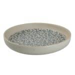 BLUEBERRY PORCELAIN NORDIC STEP PLATE 24.7X4CM ESPIEL