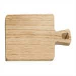 WOOD BEECH SERVING TRAY WITH HANDLE 30X30CM UNIQUE