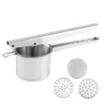 POTATO VEGETABLE PRESS SET WITH 8.5CM 3DISCS 2.4, 4.4, 6.5MM INOX PADERNO