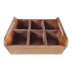 SCANDI BOX CONDIMENT HOLDER 28X21X11CM  MARI WOOD