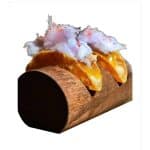 WOOD TACO SANDWICH 2 HOLDER WALNUT VERNISH UNIQUE