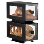 ATRAX BLACK BREAD DISPLAY DOUBLE 17X30X40CM GARIBALDI