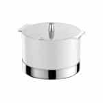 NORMA DISH  WHITE 1.3LIT ST/STEEL BASE GARIBALDI