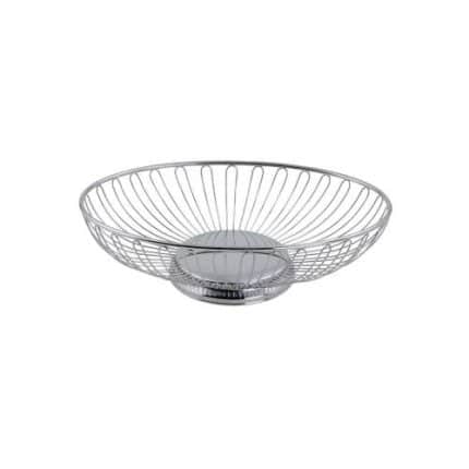 BREAD BASKET WIRE 20X15CM OVAL ST/STEEL ILSA