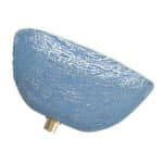 BUFFET GLASS BOWL 8.5X4CM WITH METAL HOLE FOR SC-18-18 CRACKLED BLUE - BY ORDER